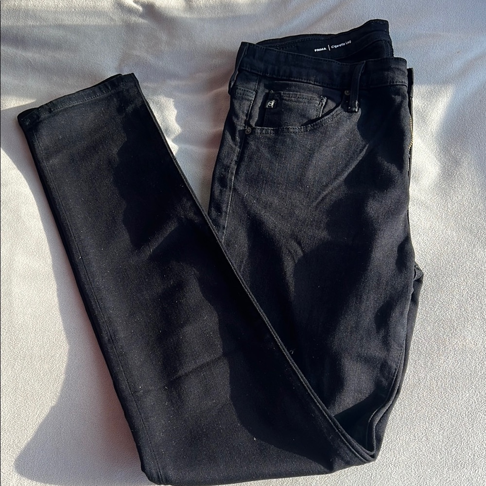 AG Black Cigarette Slim Denim